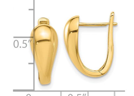 14k Yellow Gold Earrings Style TF2282 - Classique Jewelry Inc.