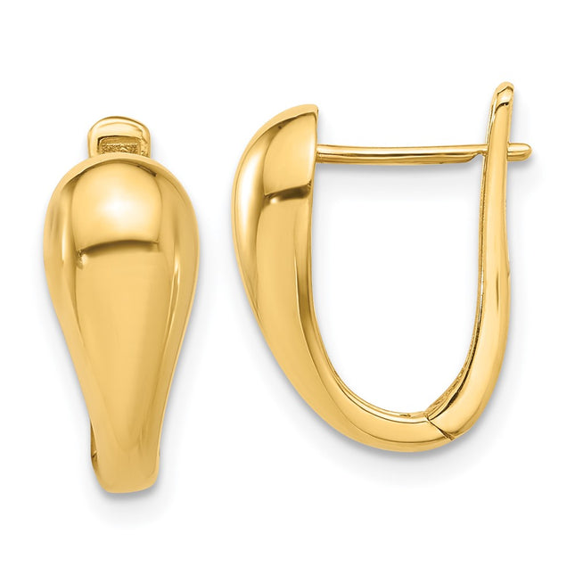 14k Yellow Gold Earrings Style TF2282 - Classique Jewelry Inc.