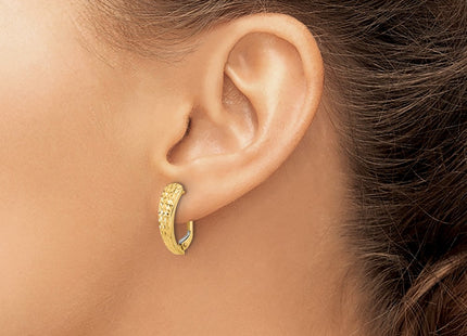 14k Yellow Gold Earrings Style TF2283 - Classique Jewelry Inc.