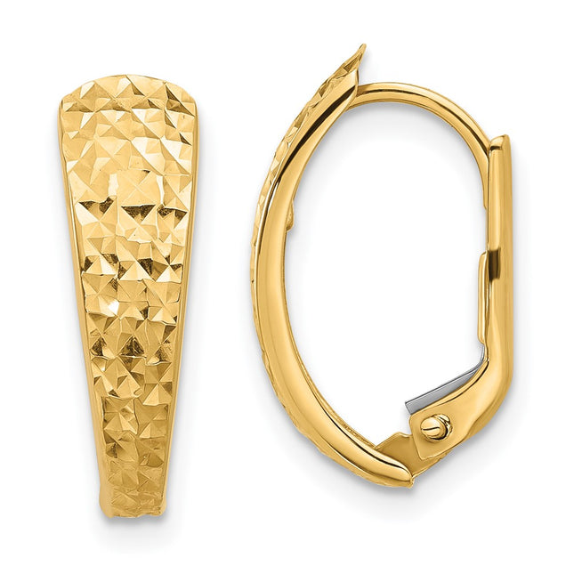 14k Yellow Gold Earrings Style TF2283 - Classique Jewelry Inc.