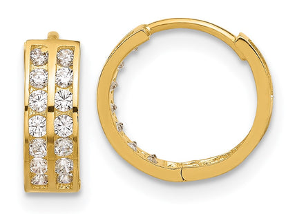 14k Yellow Gold Earrings Style TF2287 - Classique Jewelry Inc.