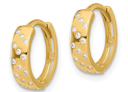 14k Yellow Gold Earrings Style TF2289 - Classique Jewelry Inc.