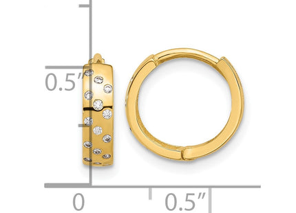 14k Yellow Gold Earrings Style TF2289 - Classique Jewelry Inc.