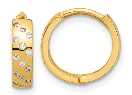 14k Yellow Gold Earrings Style TF2289 - Classique Jewelry Inc.