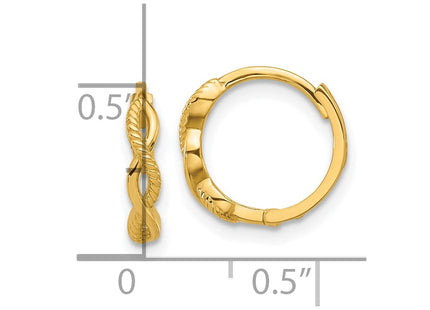 14k Yellow Gold Earrings Style TF2295 - Classique Jewelry Inc.