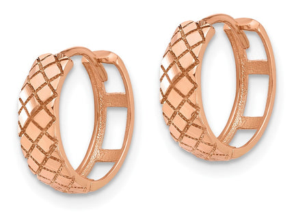 14k Rose Gold Earrings Style TF2296R - Classique Jewelry Inc.