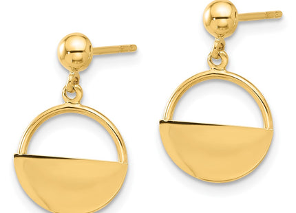 14k Yellow Gold Earrings Style TF2313 - Classique Jewelry Inc.