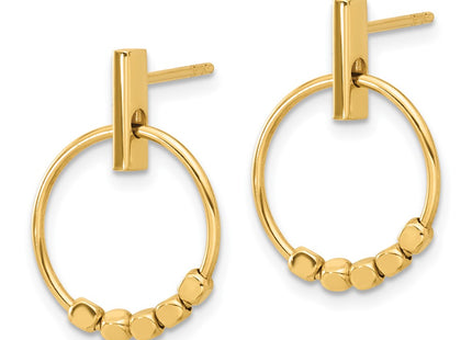 14k Yellow Gold Earrings Style TF2315 - Classique Jewelry Inc.