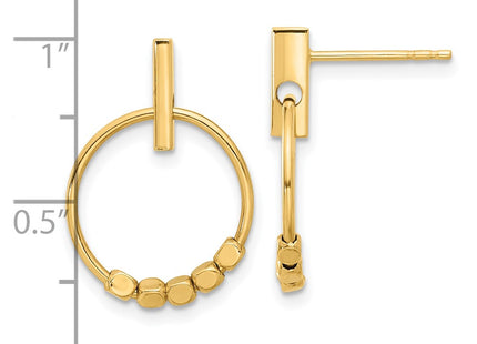 14k Yellow Gold Earrings Style TF2315 - Classique Jewelry Inc.