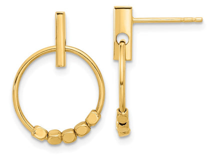 14k Yellow Gold Earrings Style TF2315 - Classique Jewelry Inc.