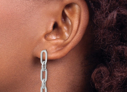 14k White Gold Earrings Style TF2318W - Classique Jewelry Inc.