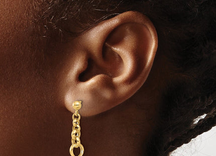 14k Yellow Gold Earrings Style TF2319 - Classique Jewelry Inc.