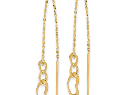 14k Yellow Gold Earrings Style TF2320 - Classique Jewelry Inc.