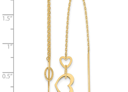 14k Yellow Gold Earrings Style TF2320 - Classique Jewelry Inc.