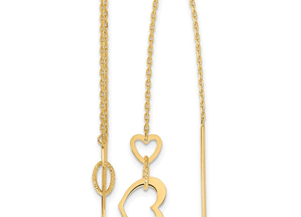 14k Yellow Gold Earrings Style TF2320 - Classique Jewelry Inc.