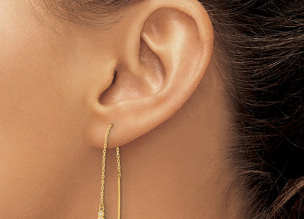 14k Yellow Gold Earrings Style TF2321 - Classique Jewelry Inc.