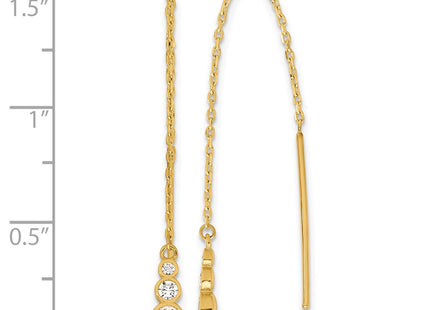 14k Yellow Gold Earrings Style TF2321 - Classique Jewelry Inc.