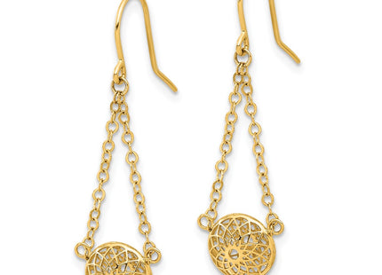 14k Yellow Gold Earrings Style TF2322 - Classique Jewelry Inc.