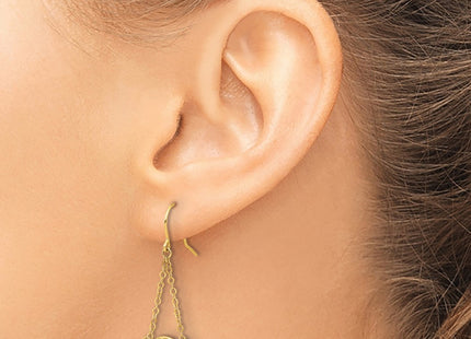 14k Yellow Gold Earrings Style TF2322 - Classique Jewelry Inc.