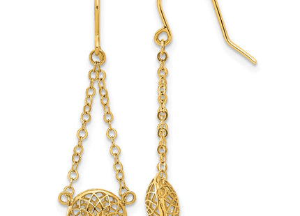 14k Yellow Gold Earrings Style TF2322 - Classique Jewelry Inc.