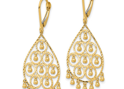 14k Yellow Gold Earrings Style TF2329 - Classique Jewelry Inc.