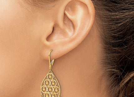 14k Yellow Gold Earrings Style TF2329 - Classique Jewelry Inc.