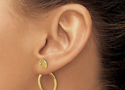 14k Yellow Gold Earrings Style TF2330 - Classique Jewelry Inc.