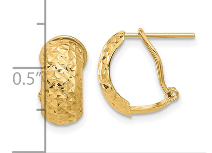 14k Yellow Gold Earrings Style TF2334 - Classique Jewelry Inc.