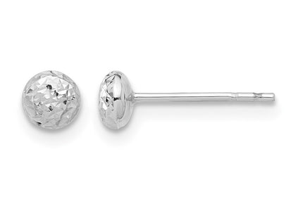 14K white gold earrings