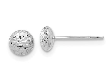 14K white gold earrings