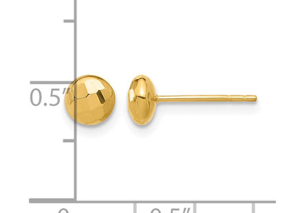14K gold earrings, further view
