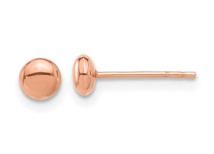 14K rose gold hoop earrings