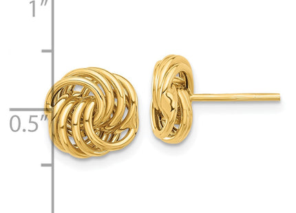 14k Yellow Gold Earrings Style TF2343 - Classique Jewelry Inc.