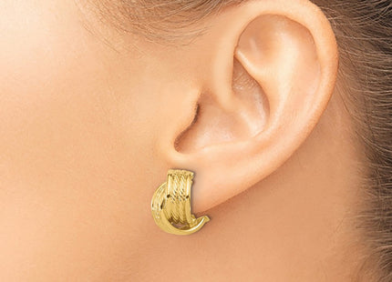 14k Yellow Gold Earrings Style TF2357 - Classique Jewelry Inc.