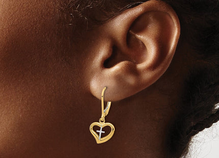 14k Two-tone Earrings Style TF2362 - Classique Jewelry Inc.