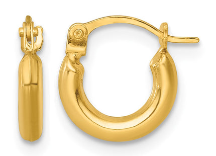 14K gold hoop earrings
