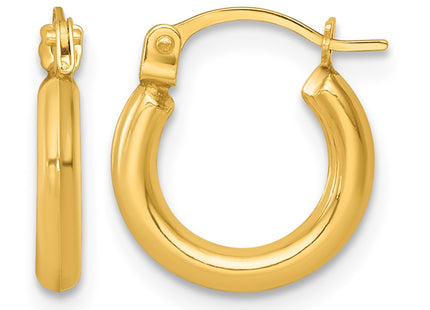 14K gold hoop earrings