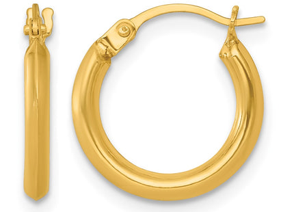 14K gold hoop earrings