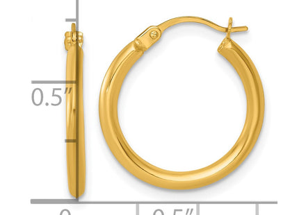 14k Yellow Gold Earrings Style TF2382 - Classique Jewelry Inc.