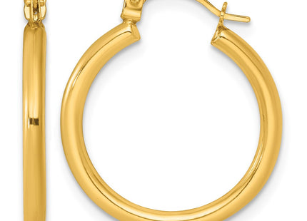 14K gold hoop earrings