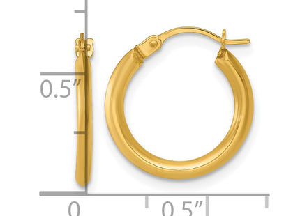 14k Yellow Gold Earrings Style TF2384 - Classique Jewelry Inc.