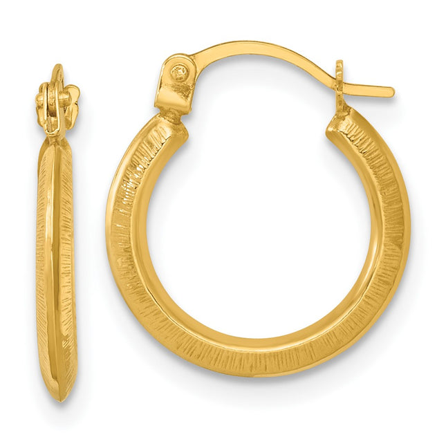 14k Yellow Gold Earrings Style TF2385 - Classique Jewelry Inc.