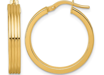 14K gold hoop earrings