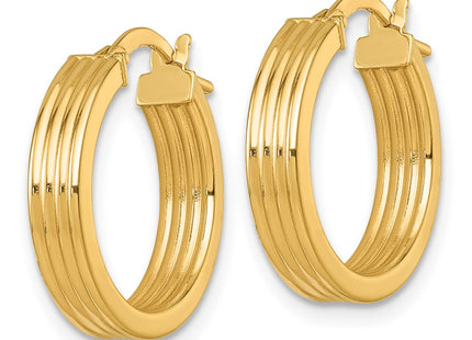 14k Yellow Gold Earrings Style TF2387 - Classique Jewelry Inc.