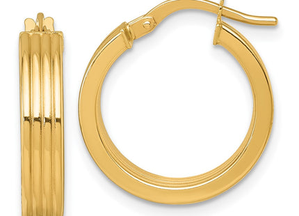 14k Yellow Gold Earrings Style TF2387 - Classique Jewelry Inc.