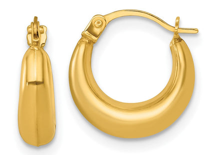 14K gold hoop earrings