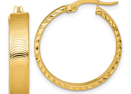 14K gold hoop earrings