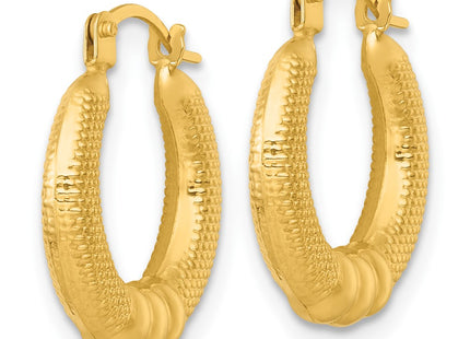 14k Yellow Gold Earrings Style TF2400 - Classique Jewelry Inc.