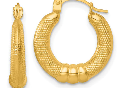 14k Yellow Gold Earrings Style TF2400 - Classique Jewelry Inc.