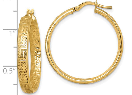 14k Yellow Gold Earrings Style TF2401 - Classique Jewelry Inc.